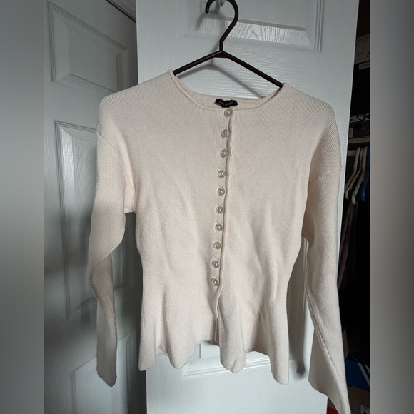 Dynamite Drop Shoulder Sweater in sea salt colour - Picture 2 of 4